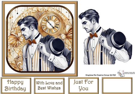 8 DIFFERENT CLASSY MALE  by Celia Clare