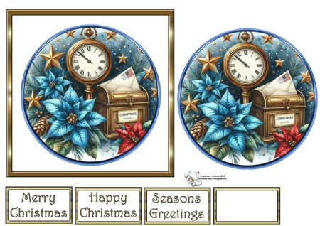 8 DIFFERENT CHRISTMAS CIRCLES by Celia Clare