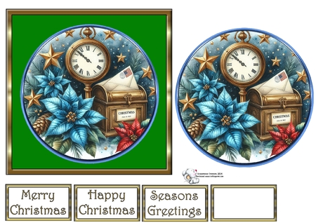 8 DIFFERENT CHRISTMAS CIRCLES by Celia Clare