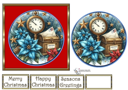 8 DIFFERENT CHRISTMAS CIRCLES by Celia Clare