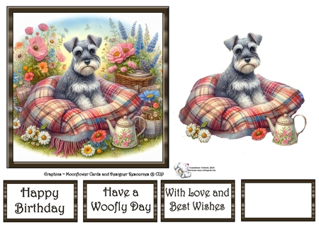 WildFlower Blanket Dogs 8 by Celia Clare
