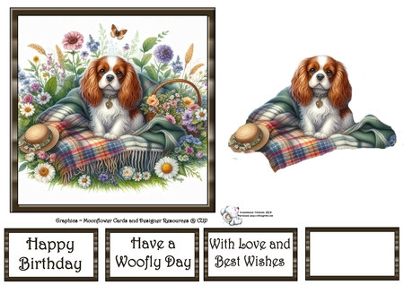 WildFlower Blanket Dogs 10 by Celia Clare