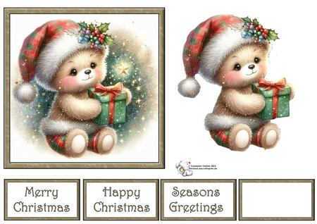 Christmas Bears 2 by Celia Clare