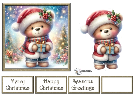 Christmas Bears 2 by Celia Clare