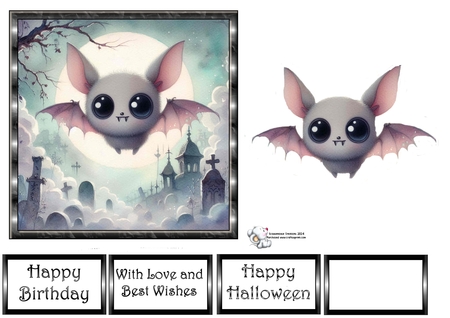 Lil Cute Bat  by Celia Clare