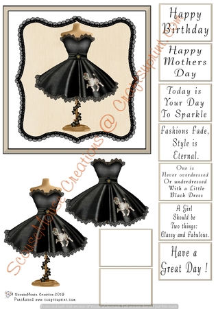 Black Lace Trim  Mats by Celia Clare