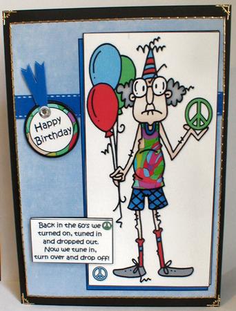 Gus in the 60's Quick Card by Celia Clare