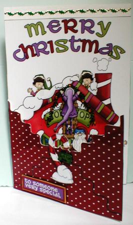 Envelope Card Santas Workshop by Celia Clare
