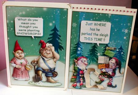 Two Christmas Holiday Backgrounds by Celia Clare