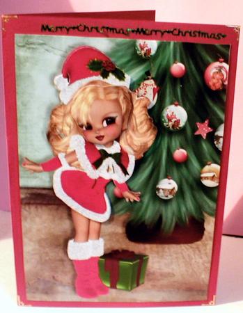 Christmas Cookie Card Front with Decoupage 6 by Celia Clare