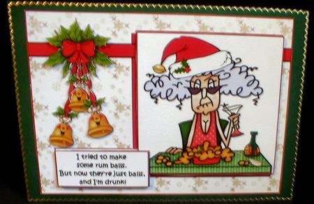 Stella and Her Rum Balls Quick Card by Celia Clare