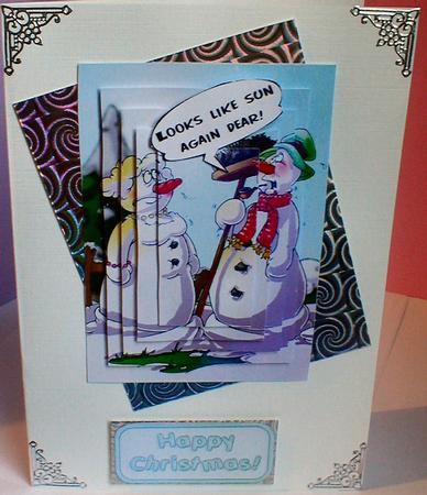 Sunny Snowmen Pyramid by Celia Clare