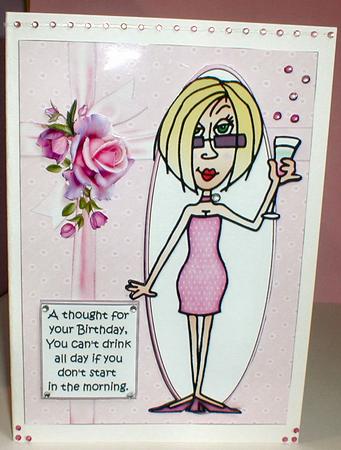 J.j Has a Thought for Your Birthday Quick Card by Celia Clare
