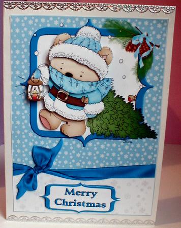 Ted's Christmas Guiding Light Blue by Celia Clare