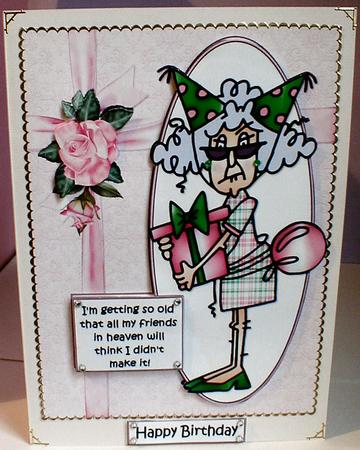Stella's Getting Old Quick Card by Celia Clare