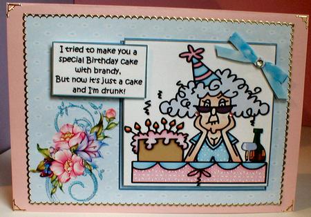Stella Made a Birthday Cake Quick Card by Celia Clare