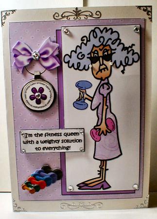 Stella the Fitness Queen Quick Card by Celia Clare
