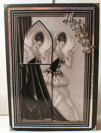 Happy Birthday Feather Greys Ballerina Butterfly by Celia Clare