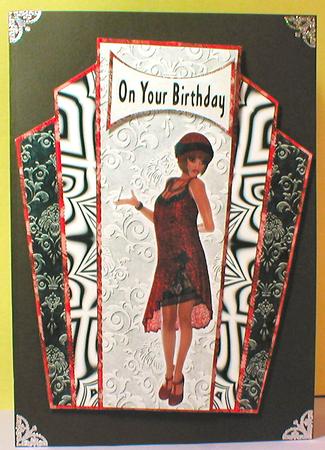Fab Flapper Art Deco Topper by Celia Clare