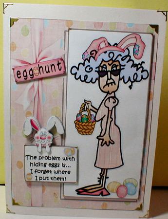 Stella Plays Easter Bunny Quick Card by Celia Clare