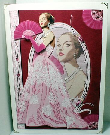 Pink Silk Floral Gown Fashion Reflections by Celia Clare