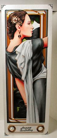 Art Deco Lady Pandore Dl (black) by Celia Clare