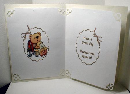 Birthday Beer Bear Insert by Celia Clare