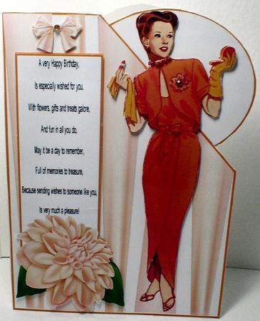 Art Deco Lady 11 Over the Corner by Celia Clare