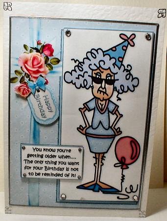 Stella Doesn't Want Reminding Quick Card by Celia Clare