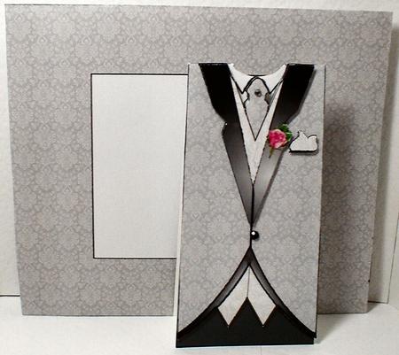 Groom's Wedding Suit2 Card & Envelope by Celia Clare