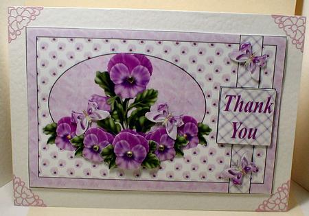 Purple Pansy Topper(n) by Celia Clare