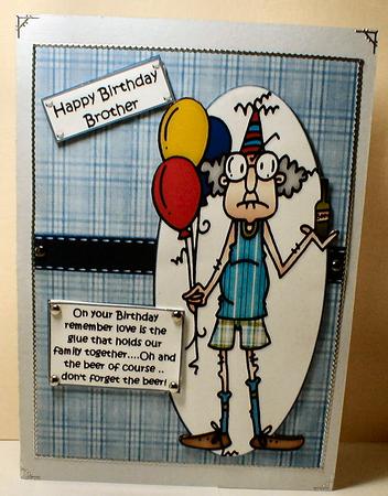 Gus Birthday Wishes Brother Quick Card by Celia Clare