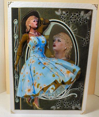1950's Summer Day Fashion Reflections Decoupage by Celia Clare