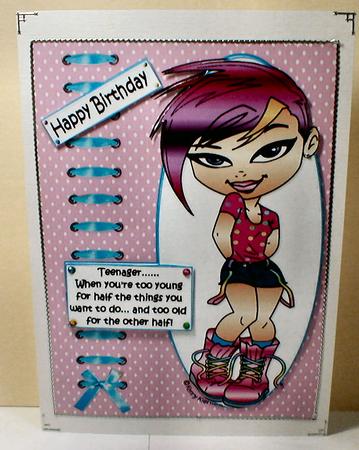 The Teen Diva - on Being a Teenager Quick Card by Celia Clare