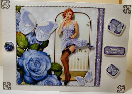1950's Pin Up Girl Eva Grace Mini Kit (lilac) by Celia Clare