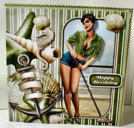 1950's Pin Up Girl Alice May Mini Kit (green) by Celia Clare