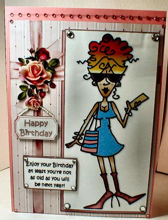 Rita Says Enjoy Your Birthday Quick Card by Celia Clare