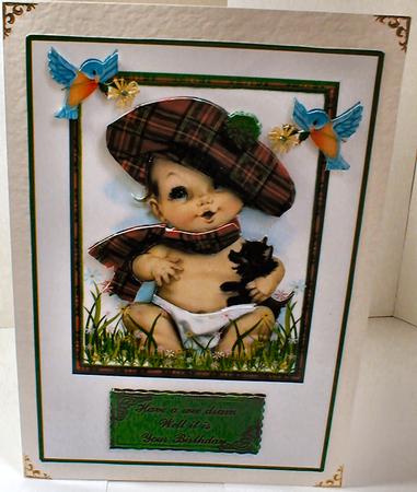 Baby with Scottish Attire Qs by Celia Clare