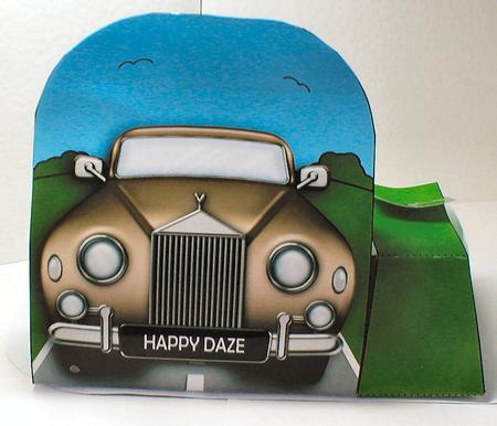3D Transport Rolls Royce Car Treat or Favour Box Mini Kit by Celia Clare