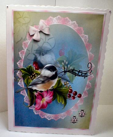 Birdsong in Pink by Celia Clare