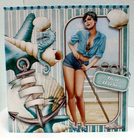 1950's Pin Up Girl Alice May Mini Kit (aqua) by Celia Clare