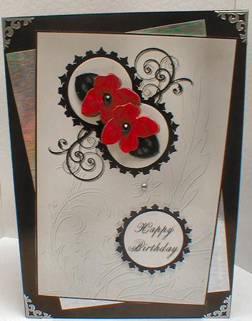 Black and Cream Collection Floral Flourishes by Celia Clare