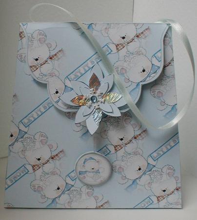 Large Gift Handbag - Baby Polar Bears by Celia Clare