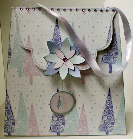 Large Gift Handbag - Modern Christmas Trees by Celia Clare