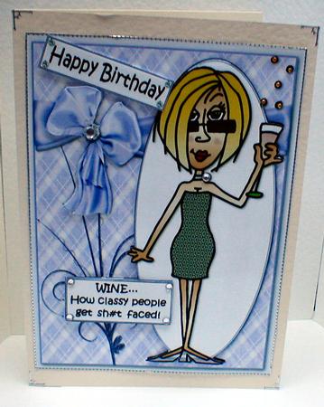 J.j is a Classy Drinker Quick Card by Celia Clare