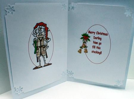 Gus Sends Stella Christmas Wishes Insert by Celia Clare