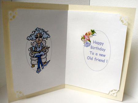 Stella Happy Birthday Friend Insert by Celia Clare