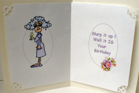Stella and Her Birthday Drink Insert by Celia Clare