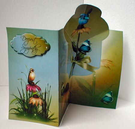 Deepest Sympathy Pop-up by Celia Clare