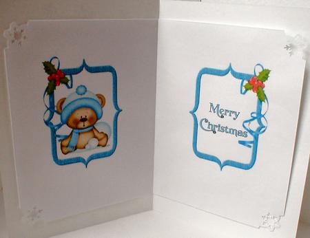 Teddy Plays Snowballs Insert by Celia Clare